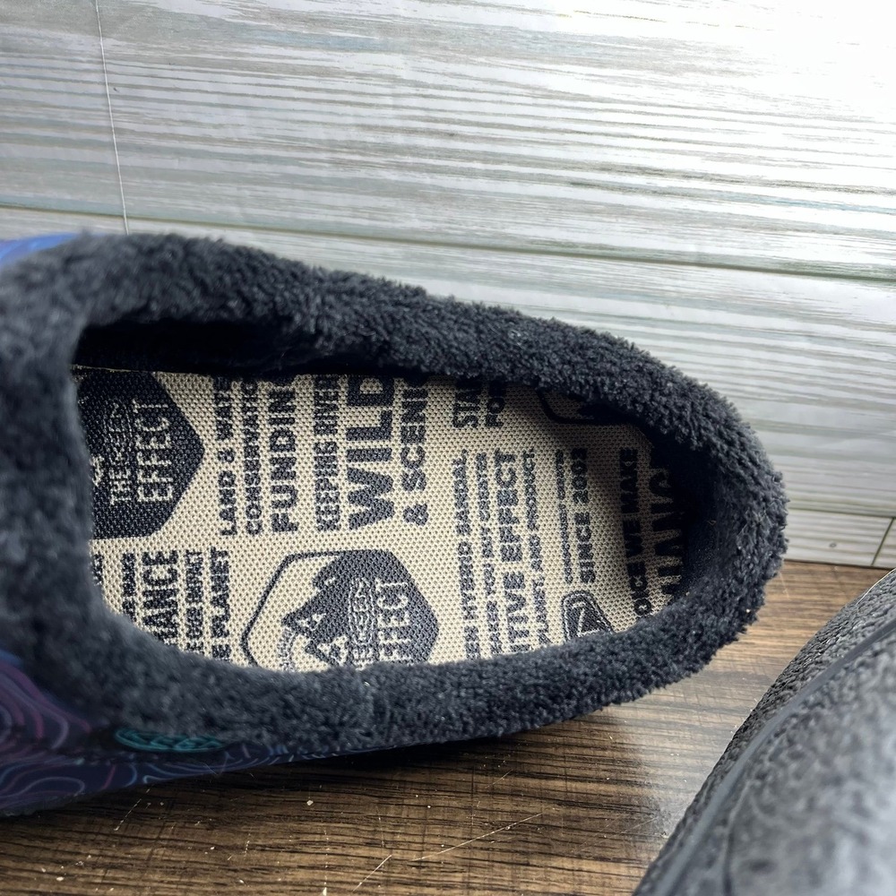 Keen Howser III Slide Topographic Pattern Women's Blue Black Shoes - W 8.5 - Picture 6 of 9